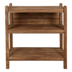 Etagère 3 niveaux en bois recyclé naturel 90x35xh100cm - Campagne