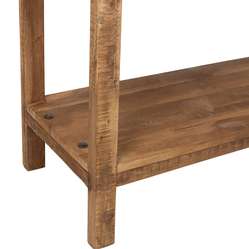 Etagère 3 niveaux en bois recyclé naturel 90x35xh100cm - Campagne