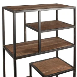 Etagère en fer vieilli et bois d' acacia H170cm - Factory