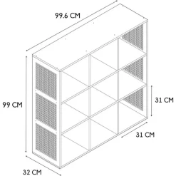 Etagère module 9 cases 99x99.6cm - Baia
