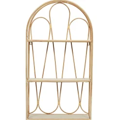 Etagère murale 3 niveaux en paulownia naturel h73cm - Java