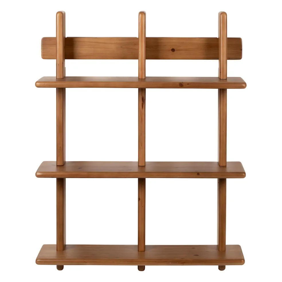 Etagère murale 3 niveaux en sapin naturel H78cm - Tradition