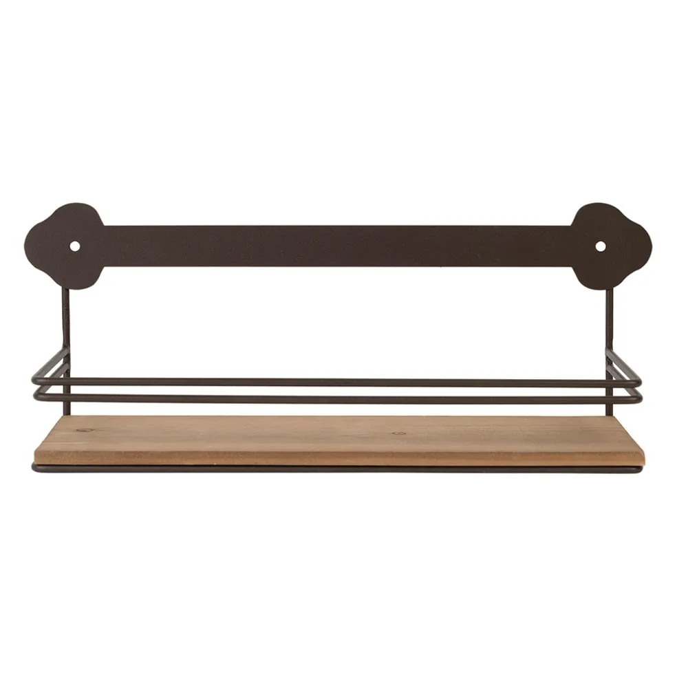 Etagère murale en fer brun - Maison De Famille