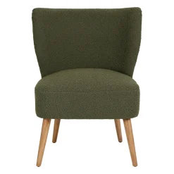 Fauteuil bouclette vert - Eleonor