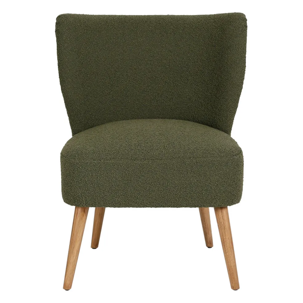 Fauteuil bouclette vert - Eleonor