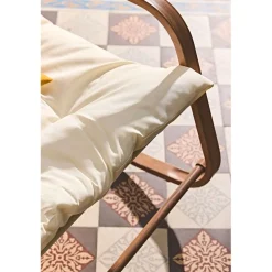 Fauteuil de jardin à bascule beige - Miami