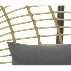 Fauteuil de jardin oeuf suspendu en resine tressée - Riga