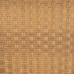 Fauteuil de jardin rond effet cannage naturel - Malaya