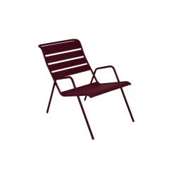 Fauteuil en acier cerise noir - Monceau