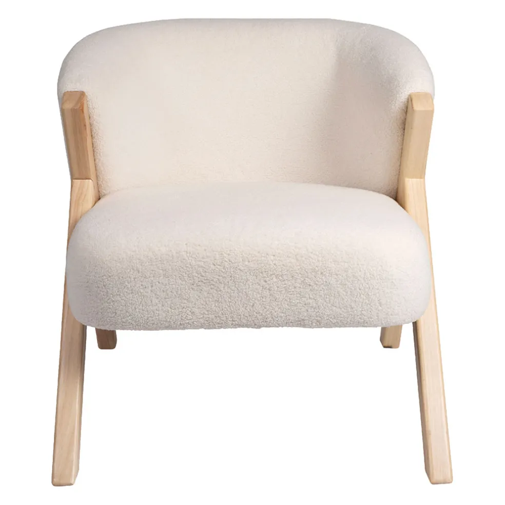 Fauteuil en tissu blanc - Elément