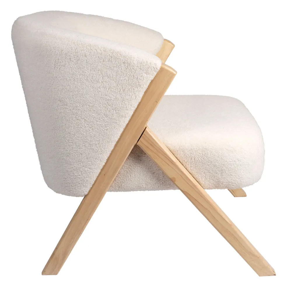 Fauteuil en tissu blanc - Elément