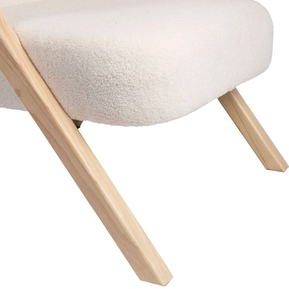 Fauteuil en tissu blanc - Elément