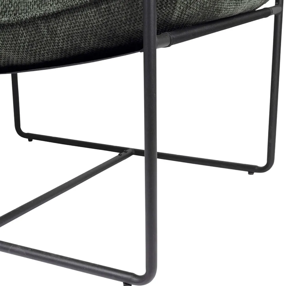 Fauteuil en tissu et fer émeraude - Elément