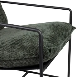 Fauteuil en tissu et fer émeraude - Elément