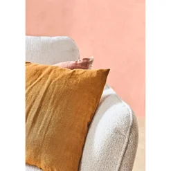 Fauteuil en tissu Raven ivoire - Axel