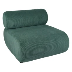 Fauteuil en velours côtelé vert - Chelsea