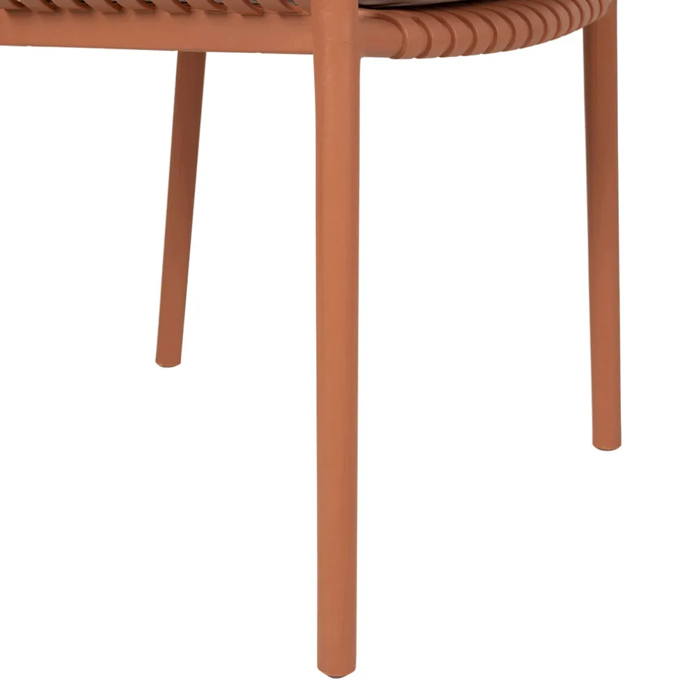 Fauteuil extérieur terracotta - Lumi