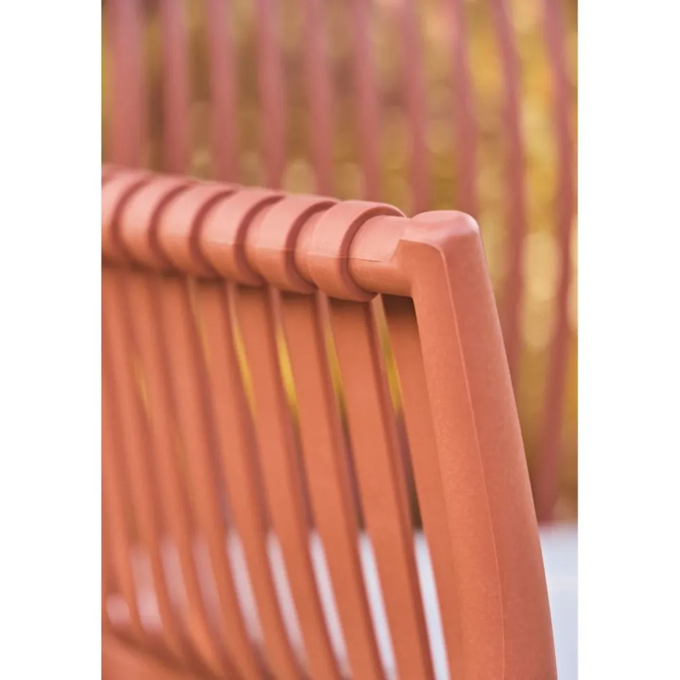 Fauteuil extérieur terracotta - Lumi