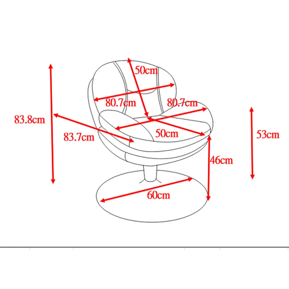 Fauteuil pivotant en velours kaki - Topi