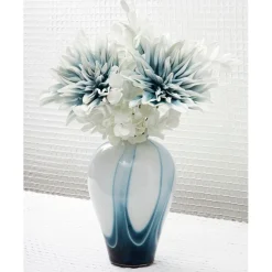 Fleur artificielle bleu et blanc h69cm - Tulia