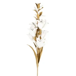 Fleur artificielle kaki et blanc h108cm - Fleur