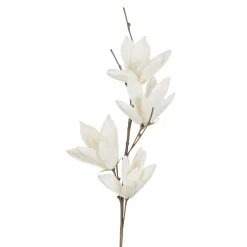 Fleur magnolia blanc cassé h115cm