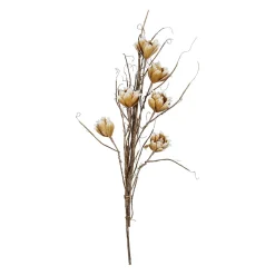 Fleur ramia ocre h90cm eva+fil de fer