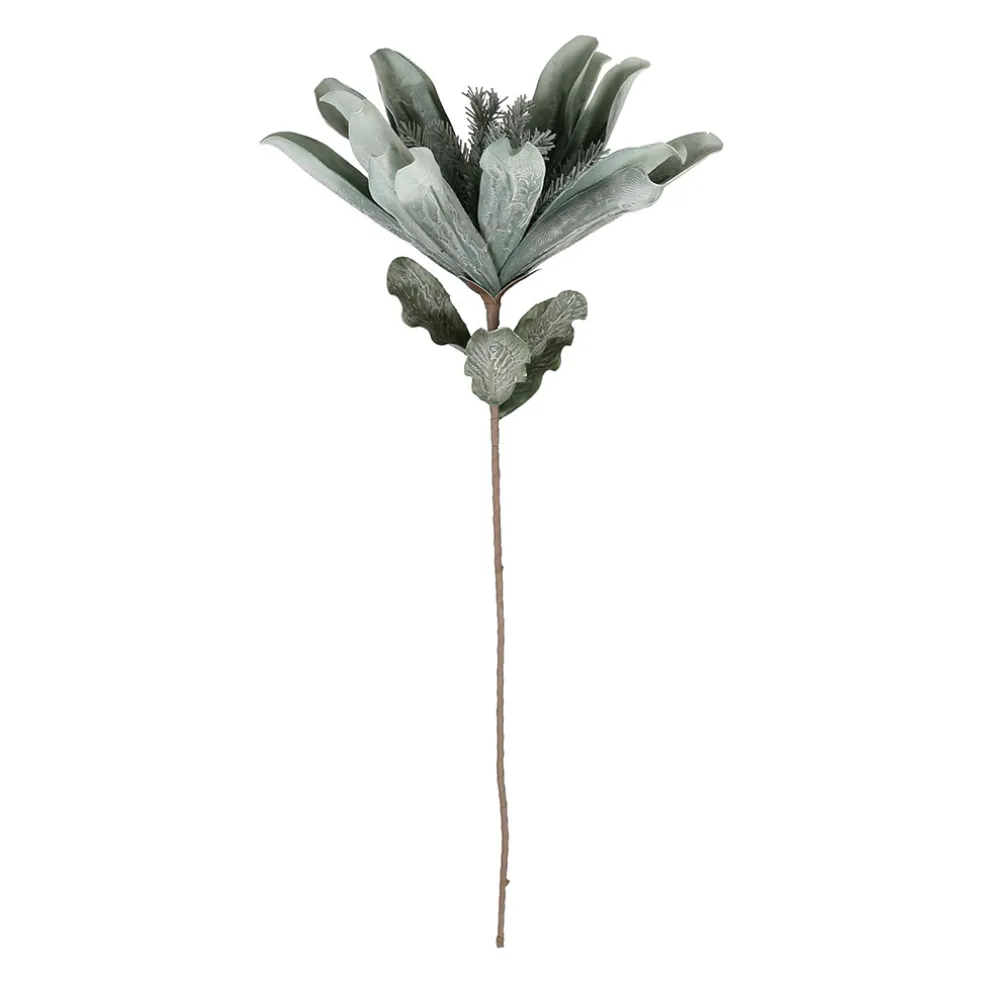 Fleur tubai vert d'eau h97cm eva+fil de fer