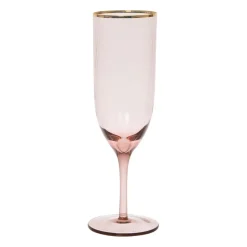Flute en verre figue et doré 25cl - Funny