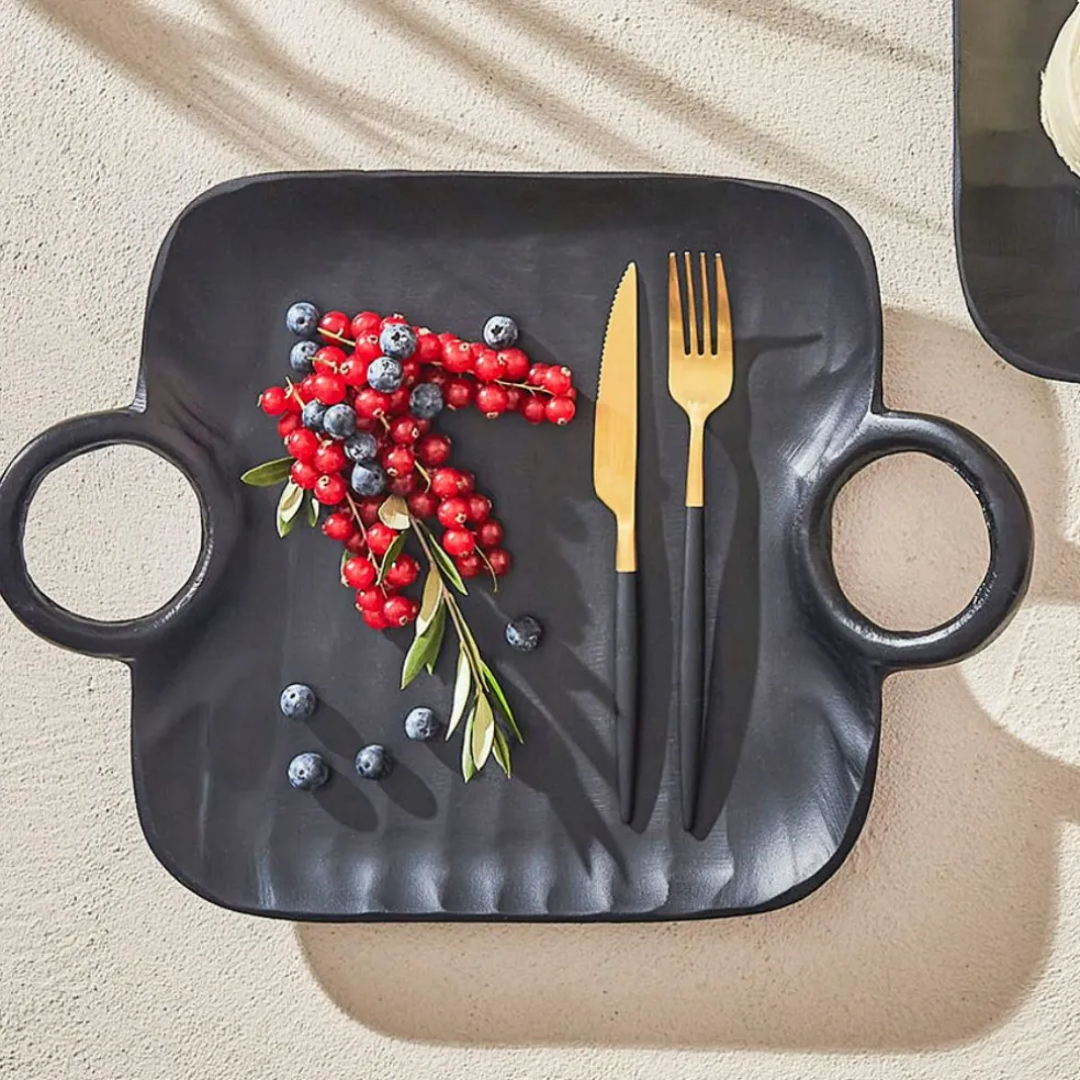 Fourchette en inox or et noir - barisa