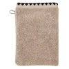 Gant de toilette en coton couleur lin 15x21cm - Issey