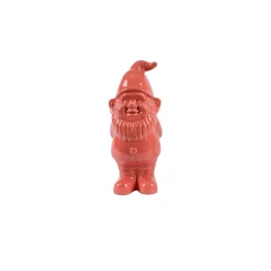 Gnome en céramique rose - Fleurs