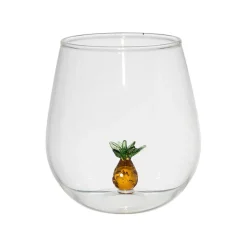 Gobelet ananas en verre ambre 38cl - Colorea