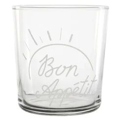 Gobelet bon appetit en verre blanc 36cl - Bodega