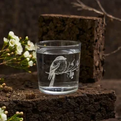 Gobelet en verre oiseau blanc 36cl - Bodega