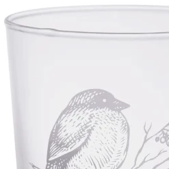 Gobelet en verre oiseau blanc 36cl - Bodega
