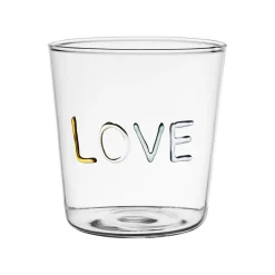 Gobelet love en verre multicolore 35cl - Colorea