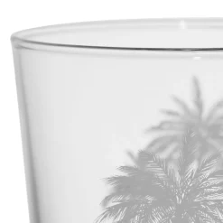 Gobelet palmier en verre blanc 36cl - Bodega