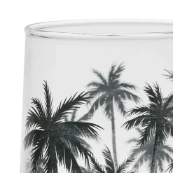 Gobelet palmier noir 25cl en verre - palmea