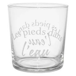 Gobelet pieds dans l'eau en verre blanc 36cl - Bodega