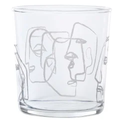 Gobelet visage bodega blanc 35.5cl en verre