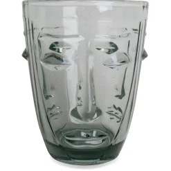 Gobelet visage gris d8x10cm