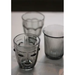 Gobelet visage gris d8x10cm