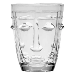 Gobelet visage transparent