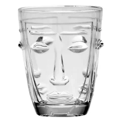 Gobelet visage transparent