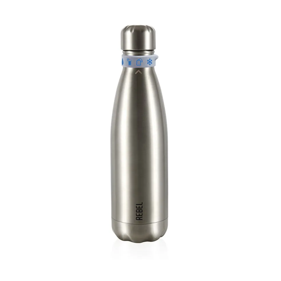 Gourde metallique 50cl argent