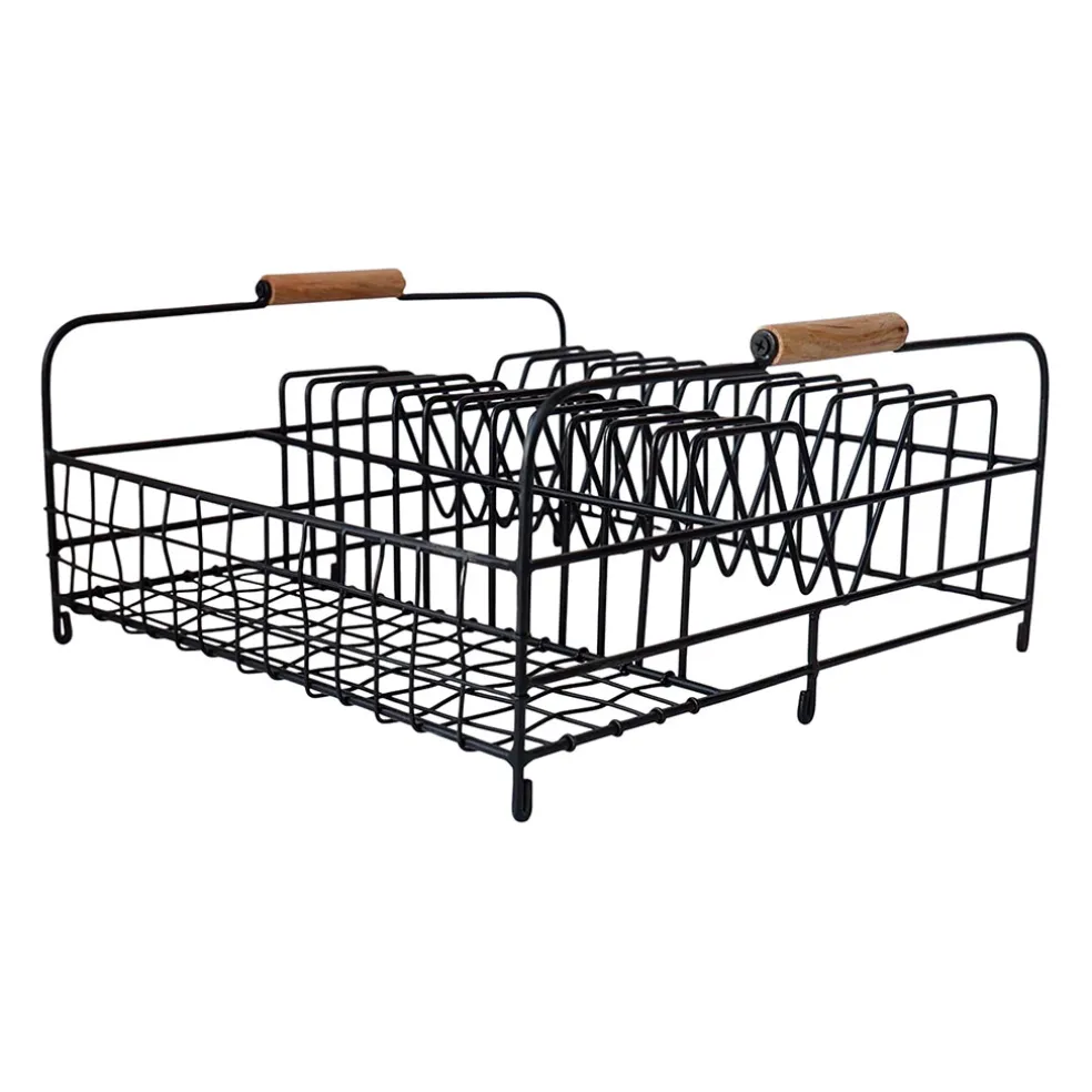 Égouttoir en fer noir 35x34cm