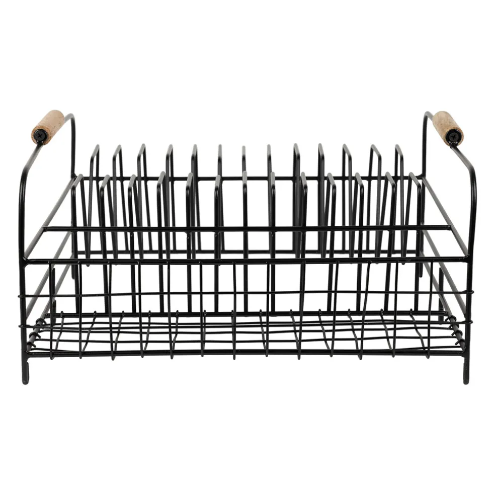 Égouttoir en fer noir 35x34cm