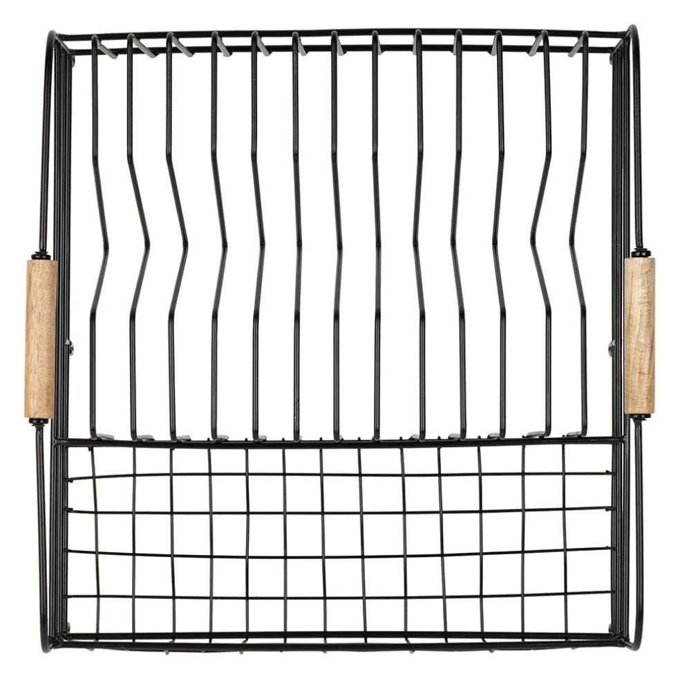 Égouttoir en fer noir 35x34cm