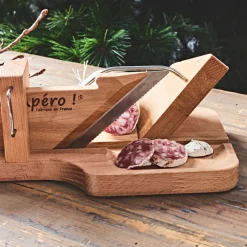 Guillotine à saucisson en hêtre